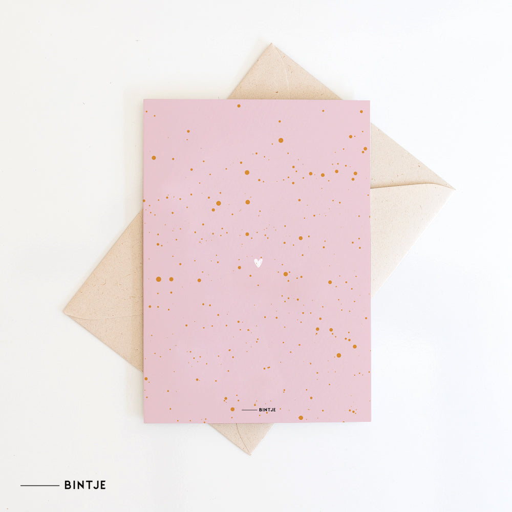 Dubbele Wenskaart Bedankt