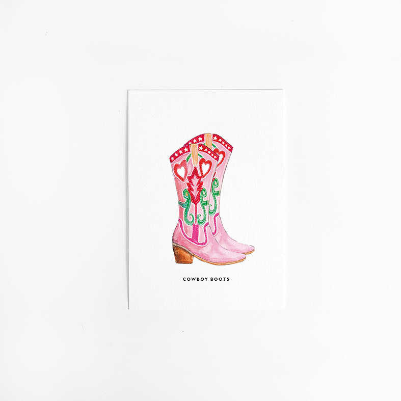 Wenskaart S: Cowboy Laarzen