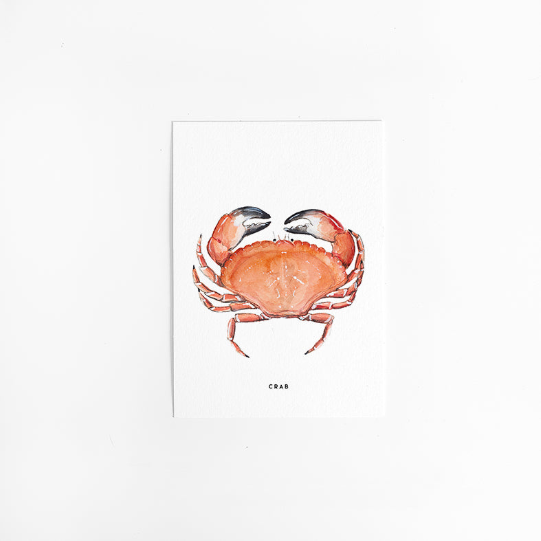 Wenskaart Krab