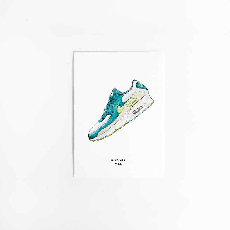 Wenskaart S: Nike air max groen