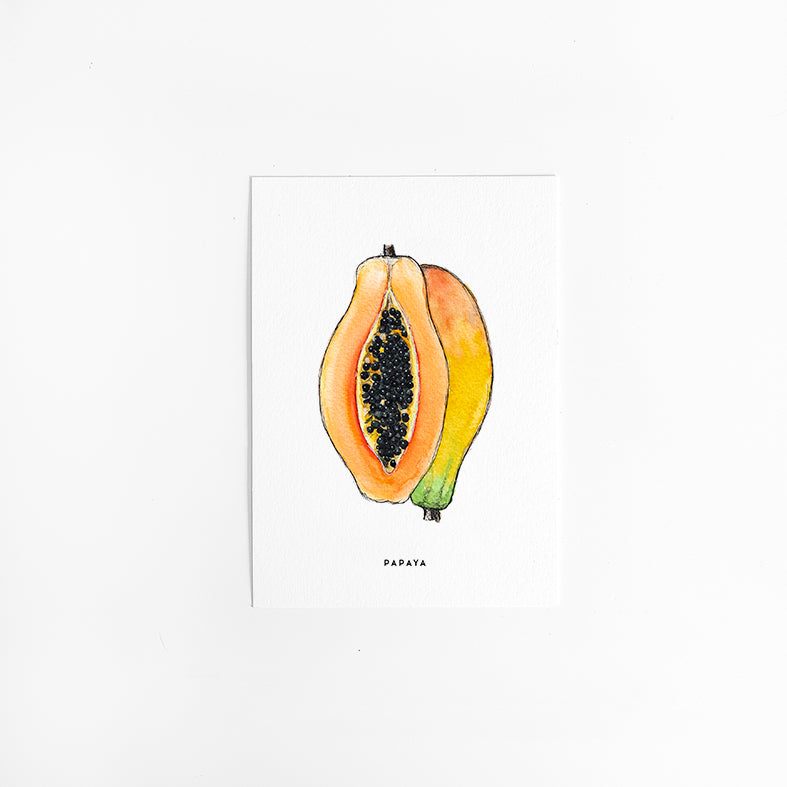 Wenskaart Keuken: Papaya