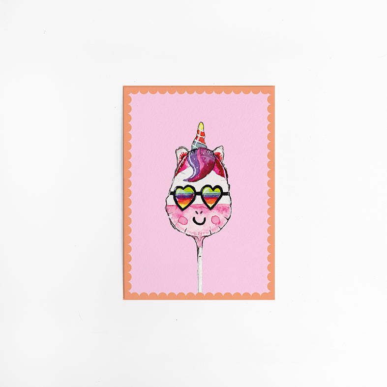 Wenskaart Unicorn