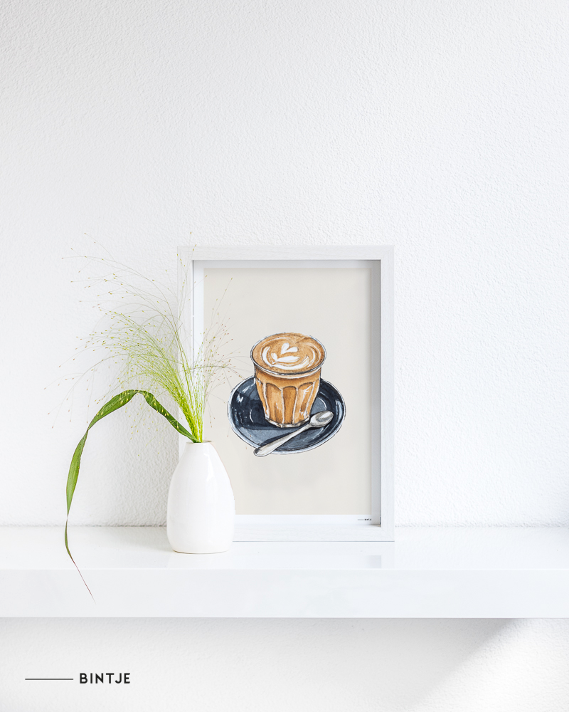 Poster A4 Keuken: Cappuccino