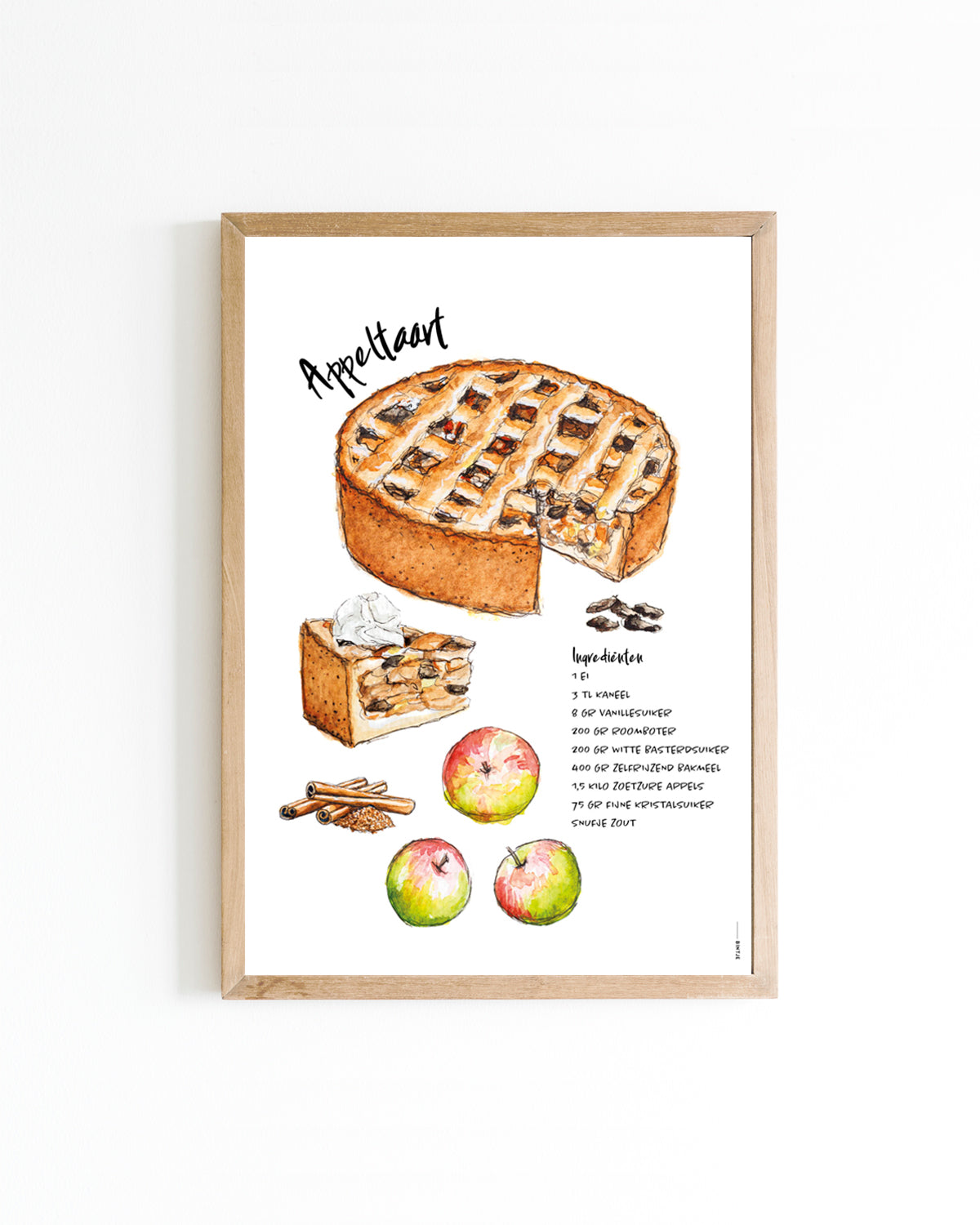 Poster 15x20 Cocktail: Appeltaart
