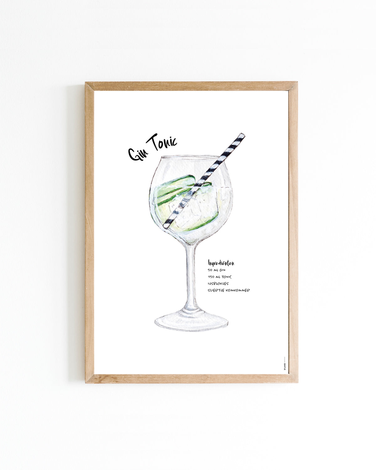 Poster 15x20 Cocktail: Gin Tonic