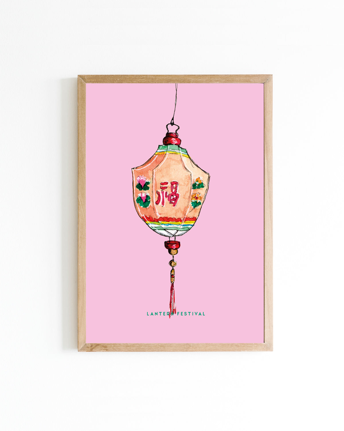 Poster 15x20 Lantaarn roze