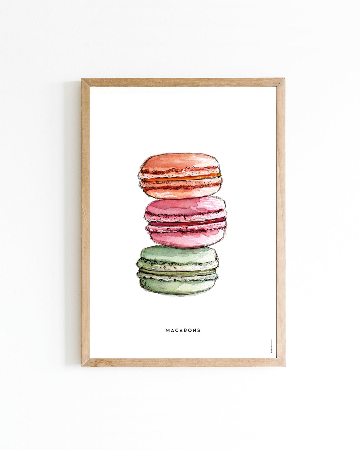 Poster 15x20 Keuken: Macarons