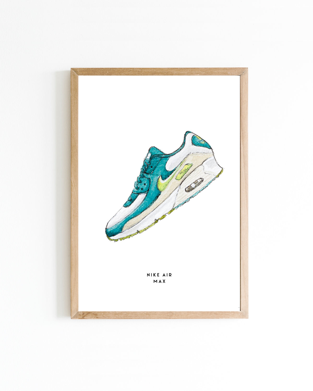 Poster 15x20 S. Nike air max Groen