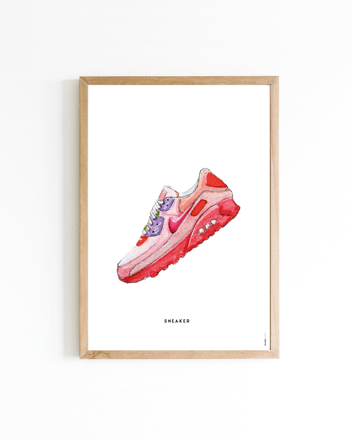 Poster 15x20 S. Nike air max Roze