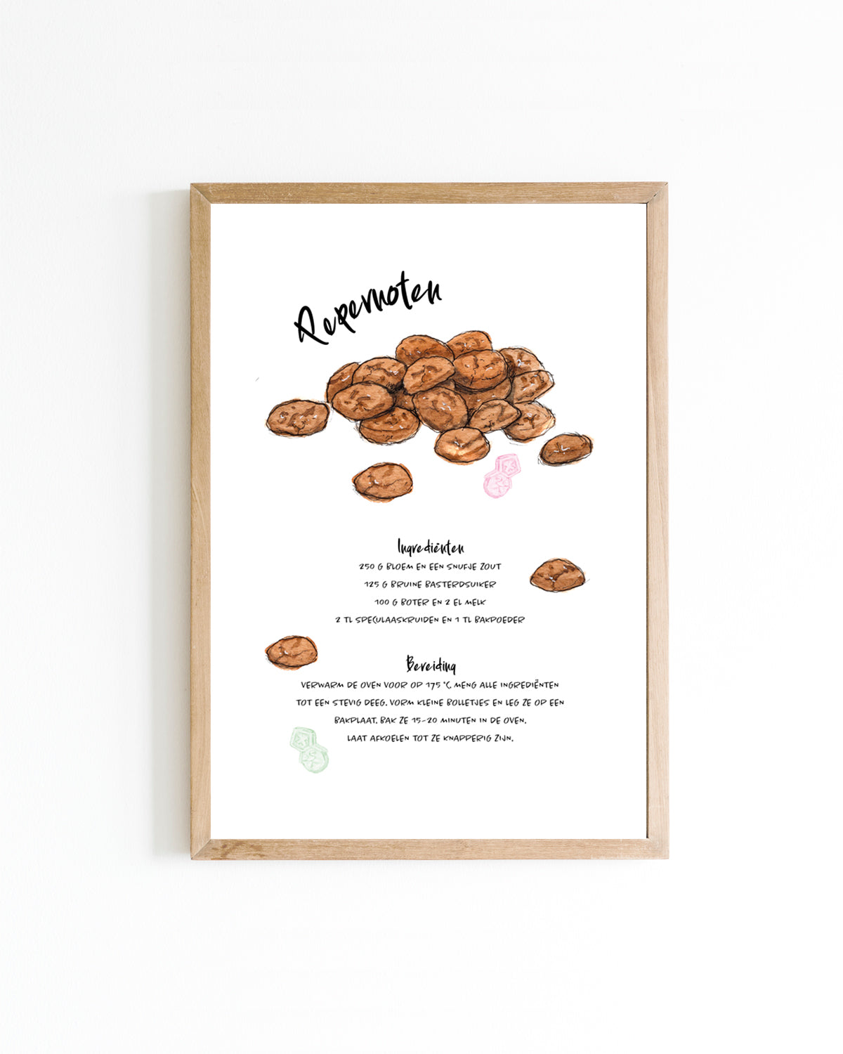Poster 15x20 Keuken: Pepernoten