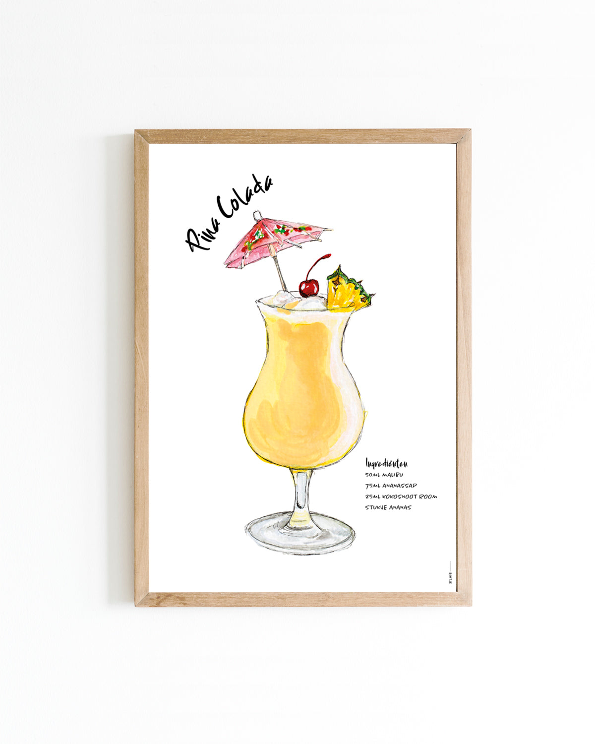 Poster 15x20 Cocktail: Pina Colada