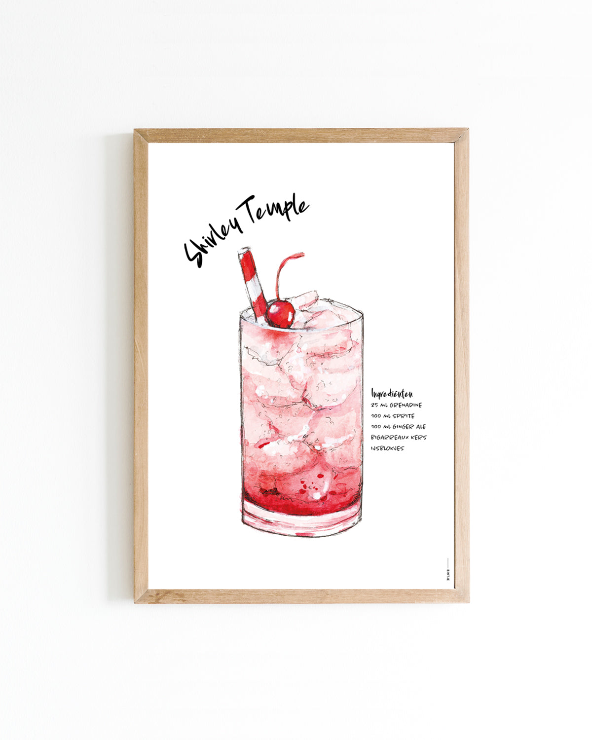 Poster 15x20 Cocktail: Shirley temple