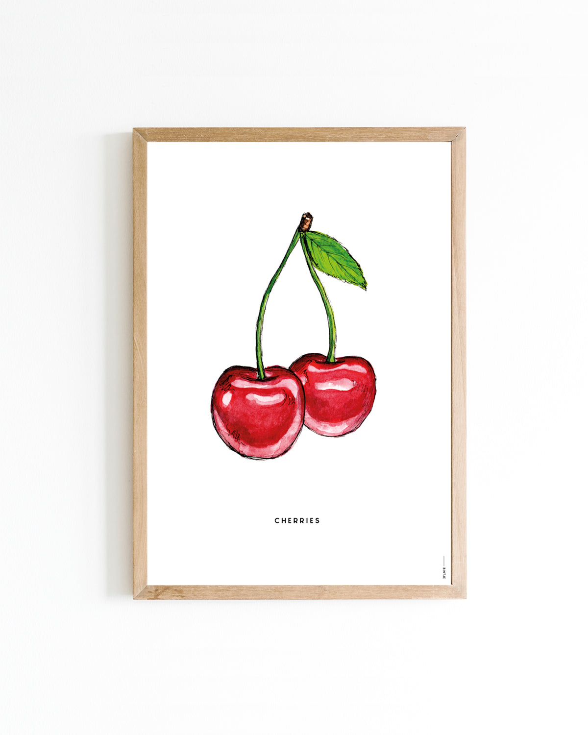Poster A4 Keuken: Kersen