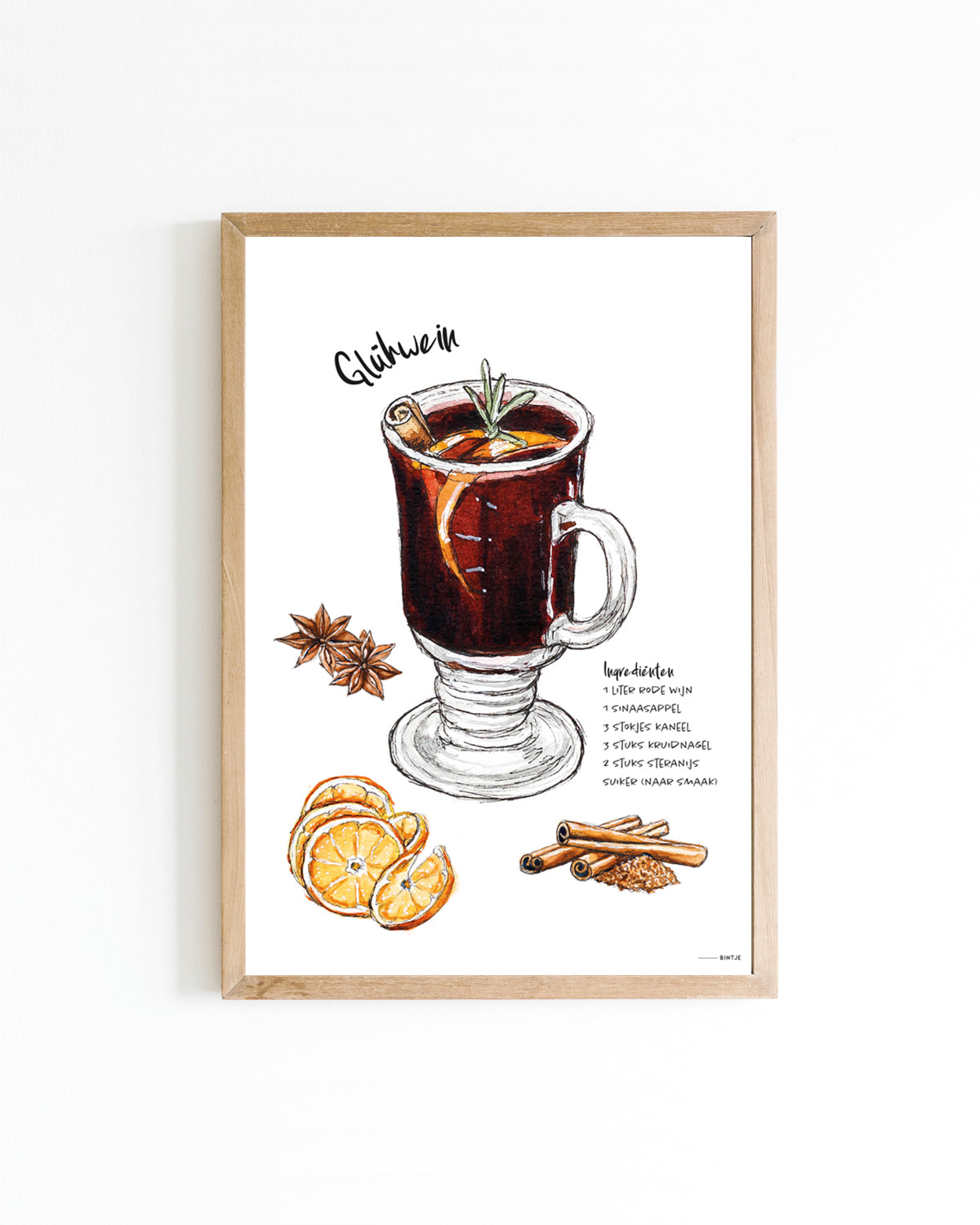 Poster 15x20 Cocktail: Gluhwein