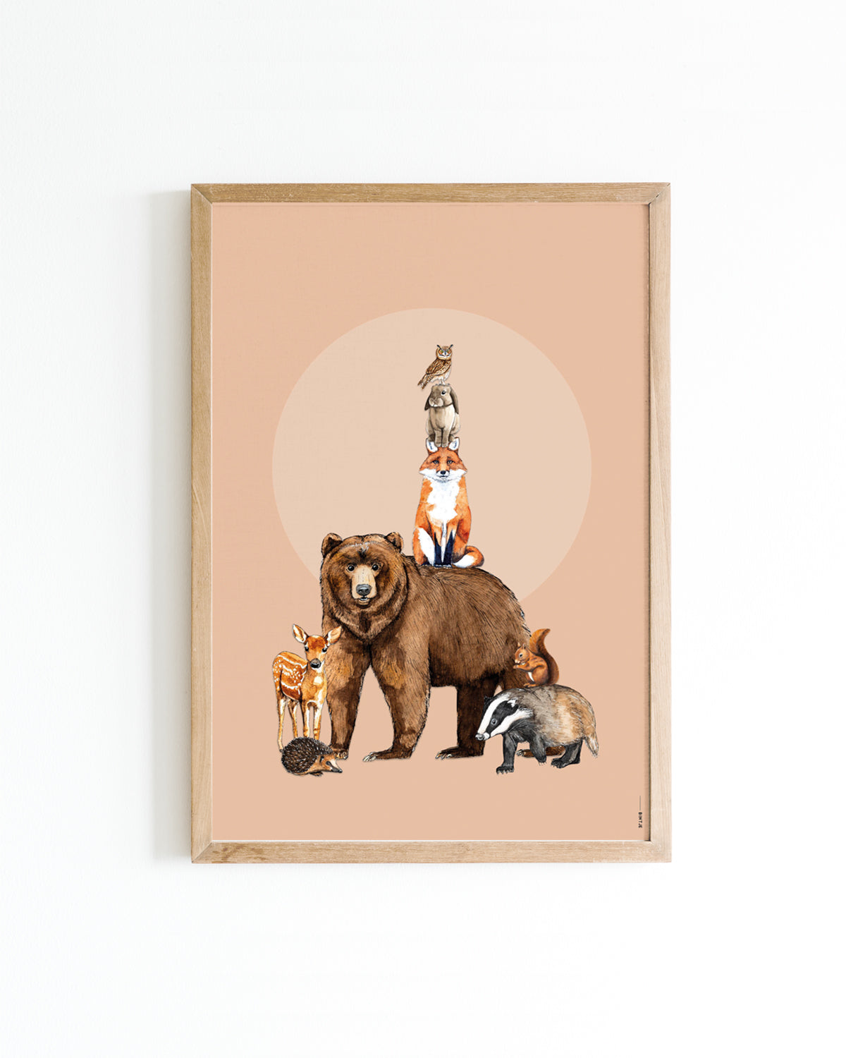Poster 30x40 Stapel Bosdieren