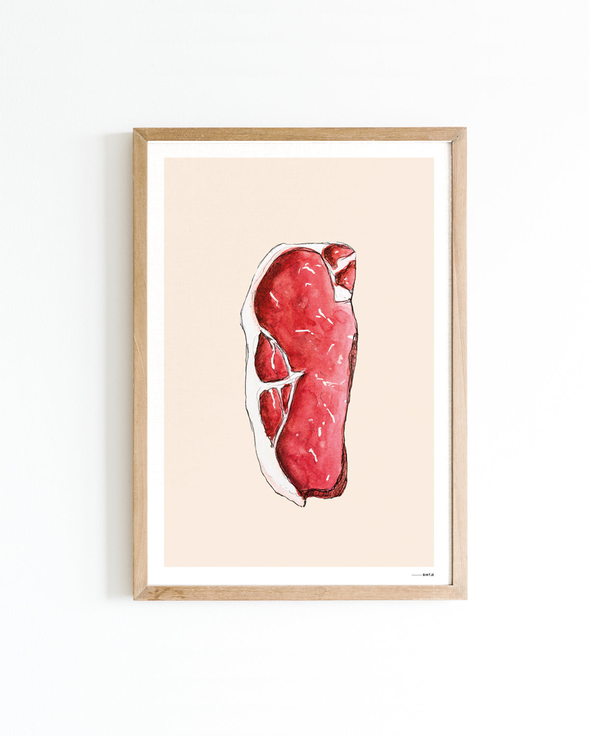 Poster A4 Keuken: Vegan Steak