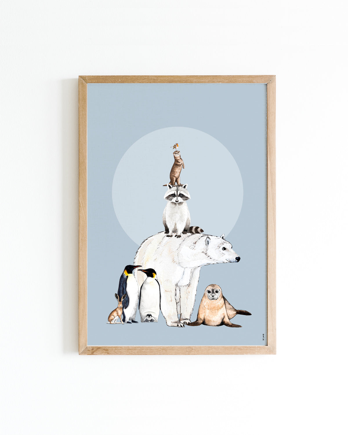 Poster 30x40 Stapel Winterdieren