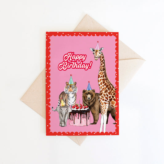 Dubbele kaart Birthday