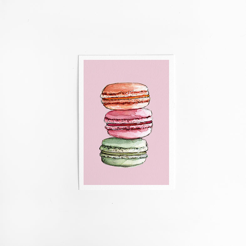 Wenskaart Keuken F: Macarons