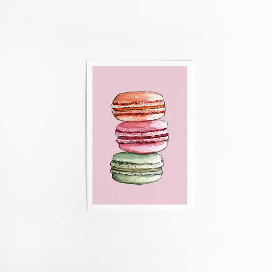 Wenskaart Keuken F: Macarons
