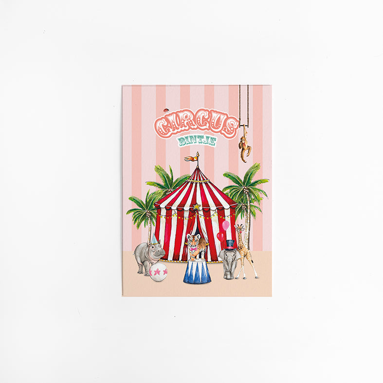 Wenskaart Circus