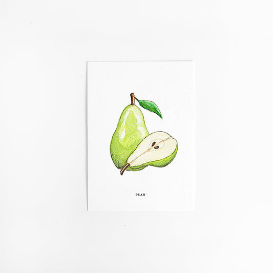Wenskaart Keuken: Peer