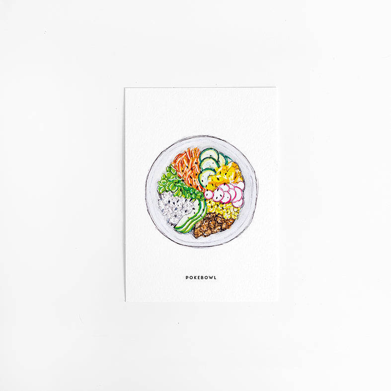Wenskaart Keuken: Pokebowl