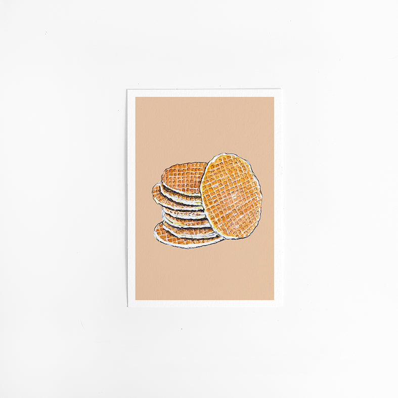 Wenskaart Keuken F: Stroopwafel