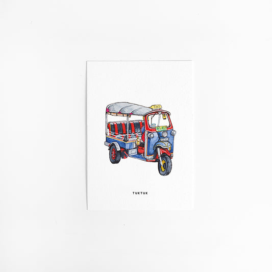 Wenskaart: Tuktuk