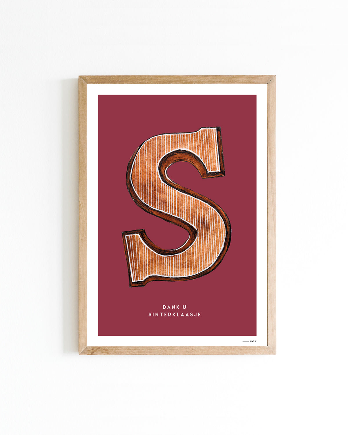 Poster 15x20 Keuken: Chocoladeletter