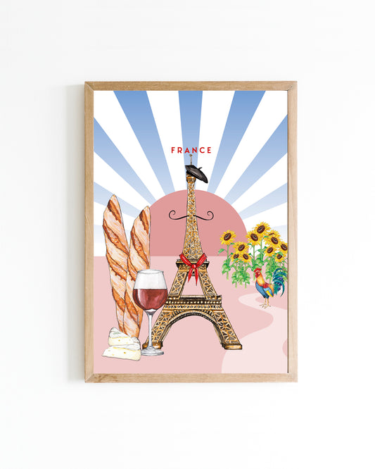 Poster 15x20 Landen: Frankrijk