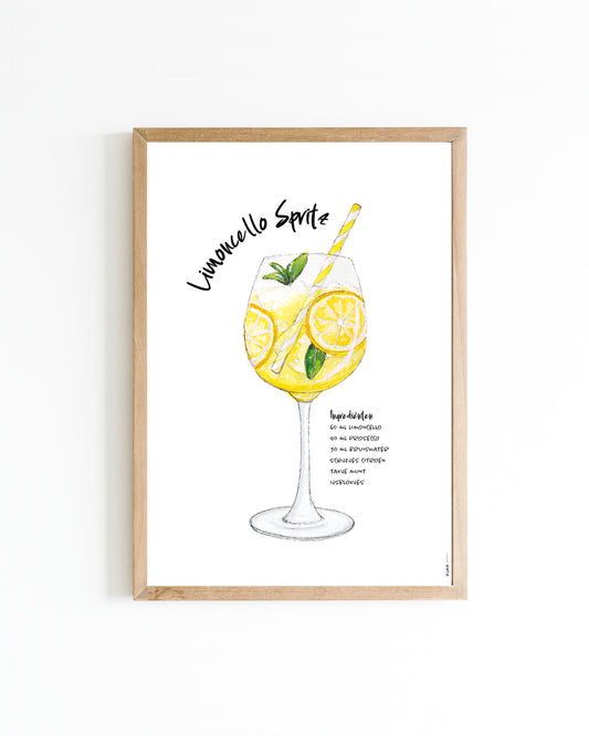 Poster 15x20 Cocktail: Limoncello Spritz