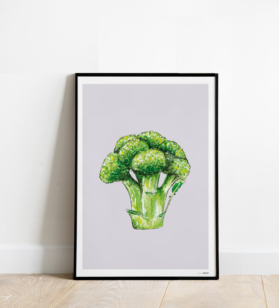 Poster A4 Keuken F: Broccoli