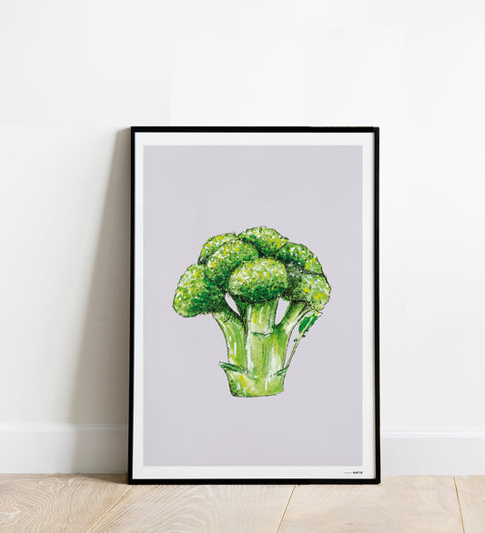 Poster A4 Keuken F: Broccoli