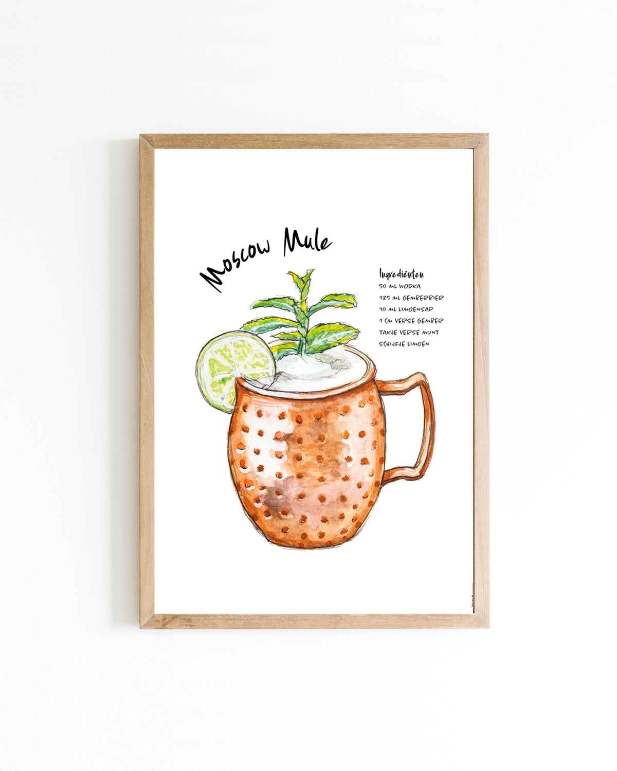 Poster 15x20 Cocktail: Moscow mule