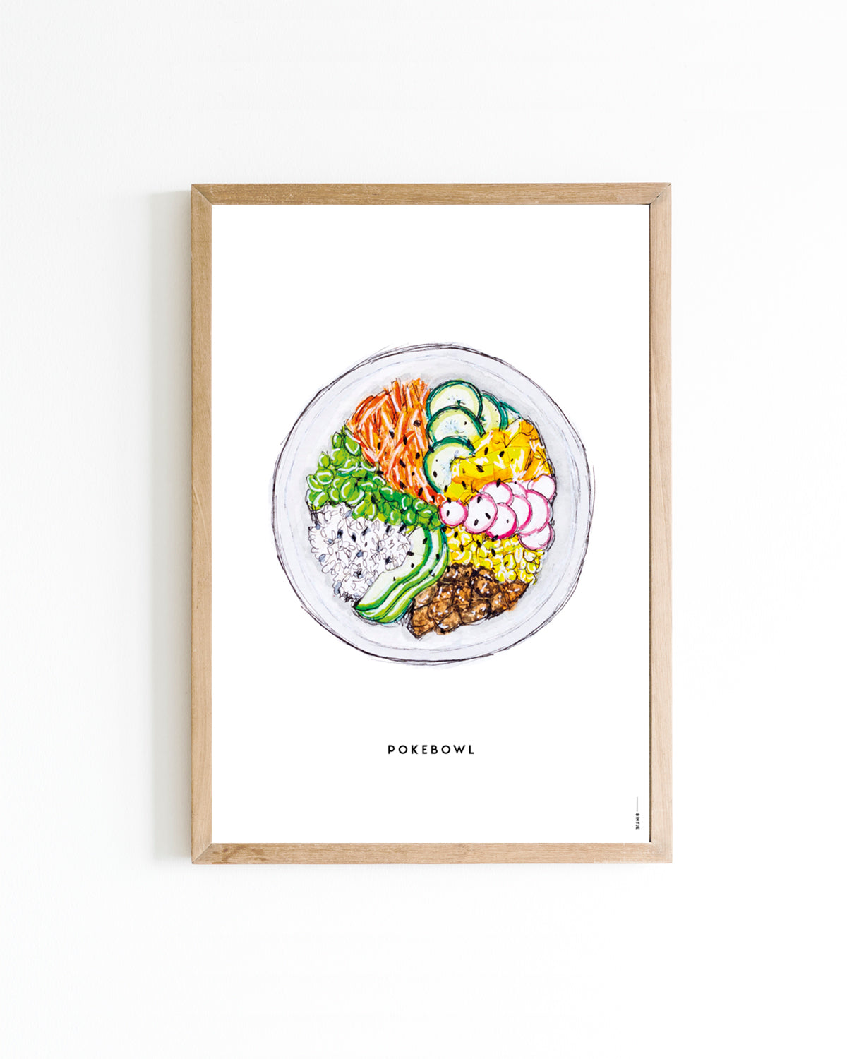Poster 15x20 Keuken: Pokebowl