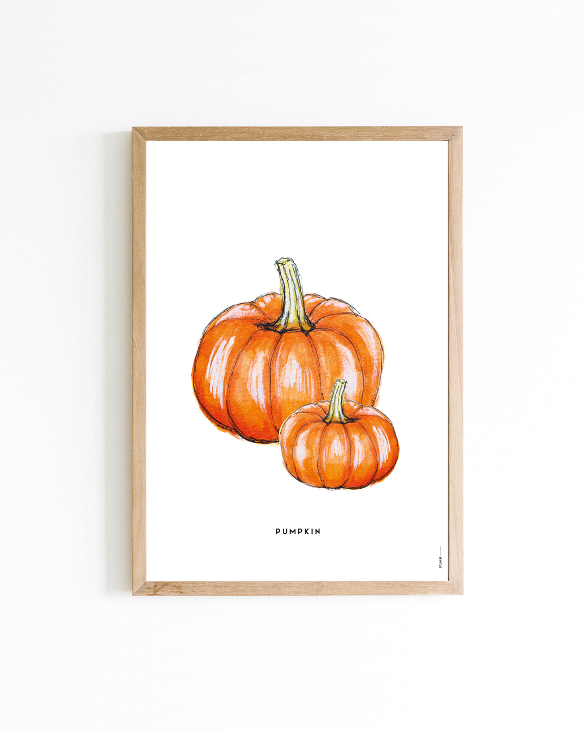 Poster A4 Keuken: Pompoen