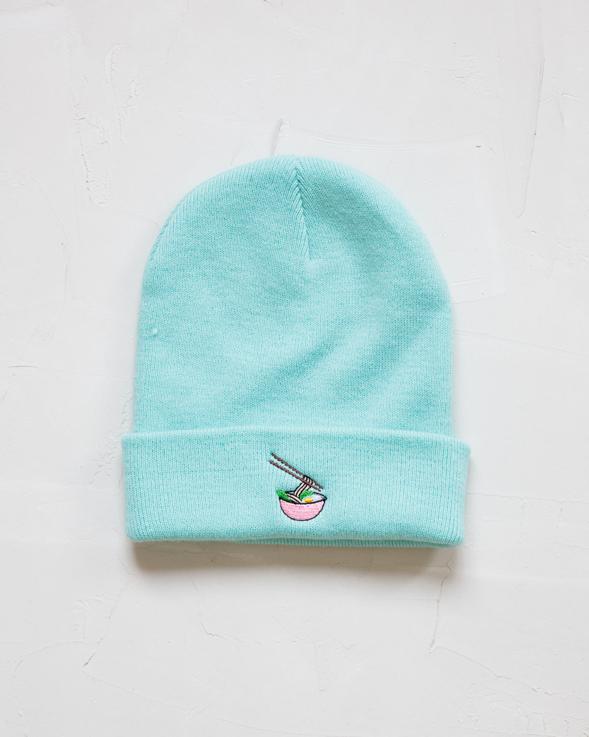 Turquoise Muts met Noodles