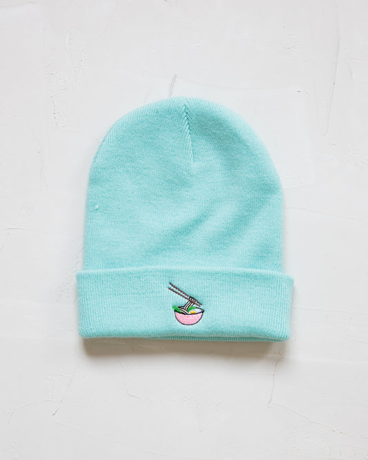 Turquoise Muts met Noodles