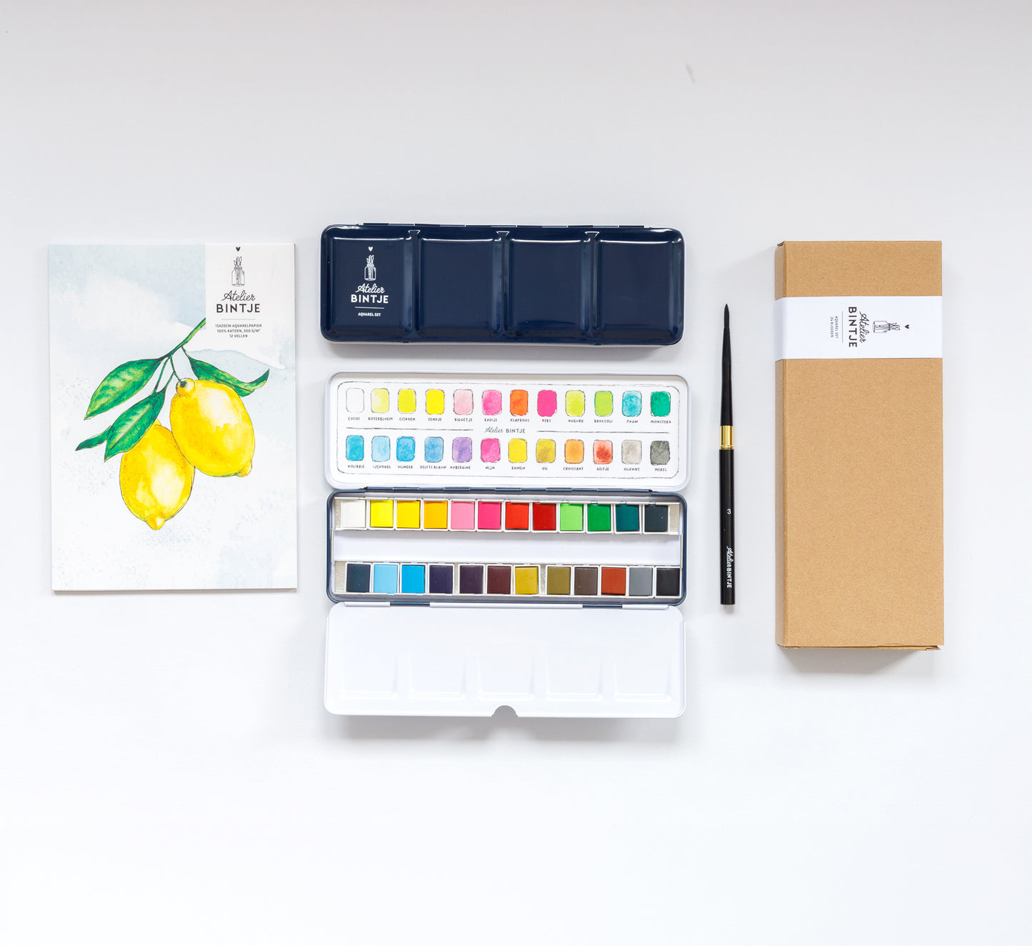 Bintje Atelier Aquarel verfset 24 kleuren