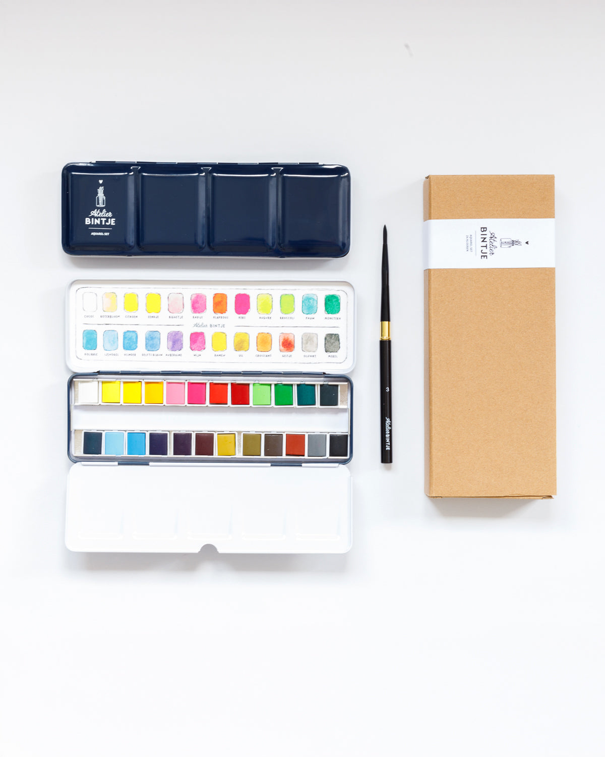 Bintje Atelier Aquarel verfset 24 kleuren