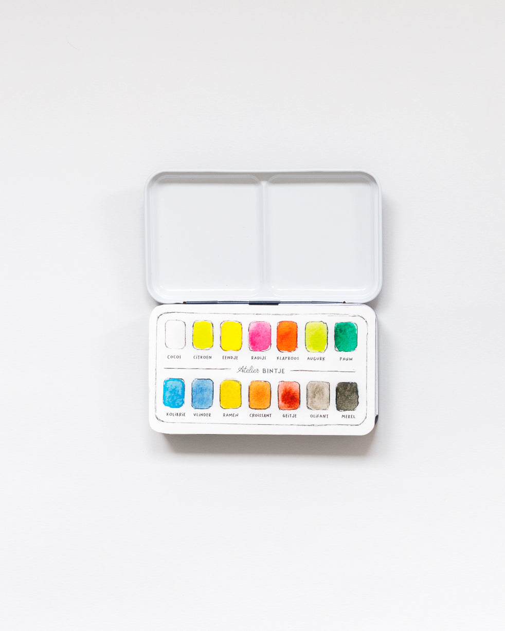 Bintje Atelier Aquarel verfset 14 kleuren
