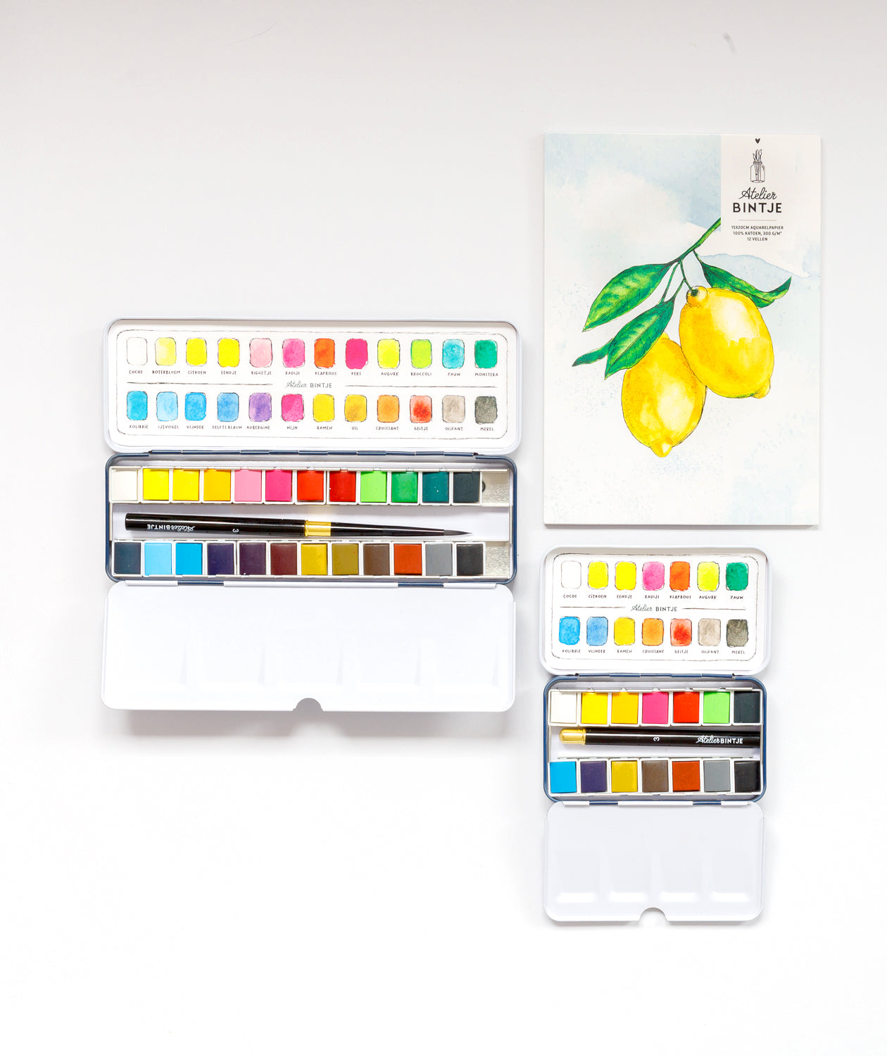 Bintje Atelier Aquarel verfset 14 kleuren