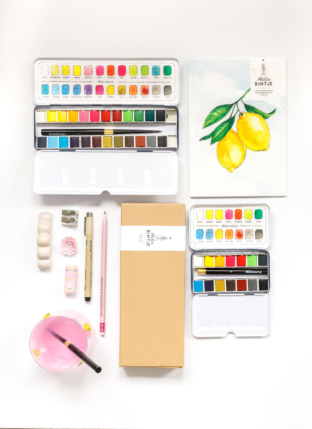 Bintje Atelier Aquarel verfset 14 kleuren