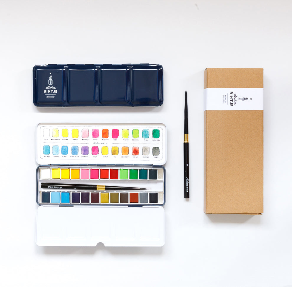 Bintje Atelier Aquarel verfset 24 kleuren